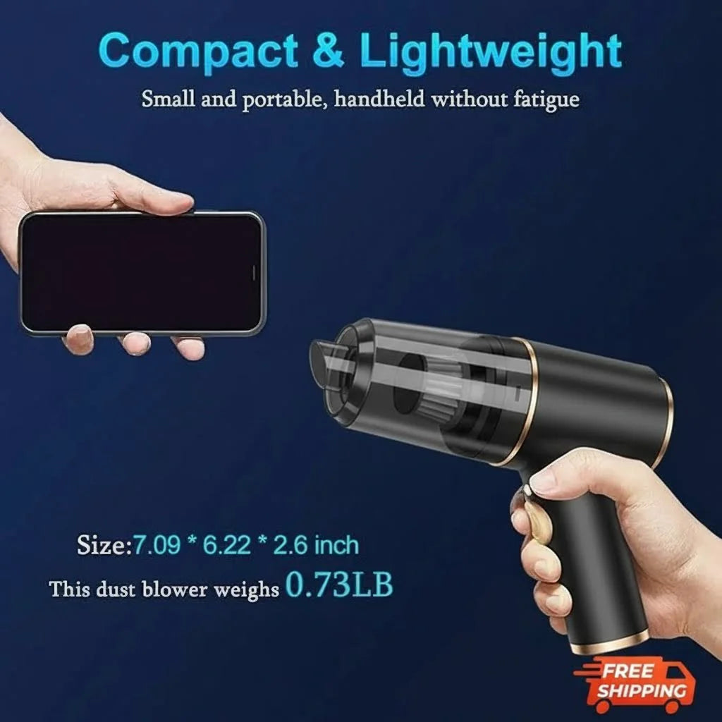 3 In 1 Integrated Suction And Blowing Vacuum Combination Vacuum Cleaner USB Charging Small Car Household Vacuum Cleaner