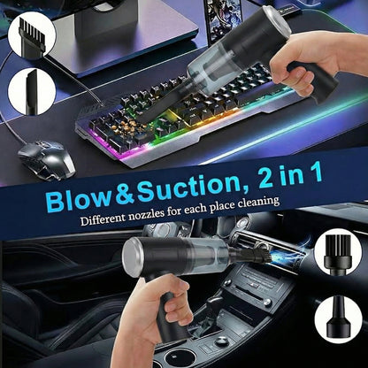 3 In 1 Integrated Suction And Blowing Vacuum Combination Vacuum Cleaner USB Charging Small Car Household Vacuum Cleaner