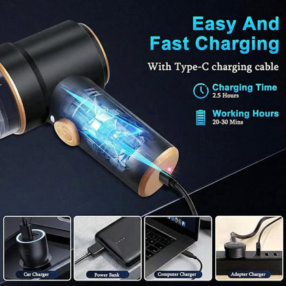 3 In 1 Integrated Suction And Blowing Vacuum Combination Vacuum Cleaner USB Charging Small Car Household Vacuum Cleaner